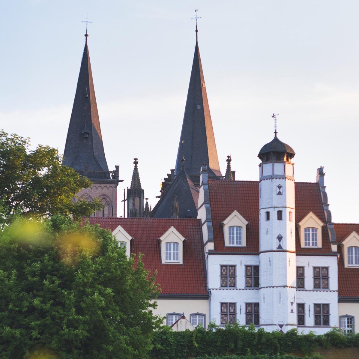 Blick vom Kurpark auf den Dom Xanten